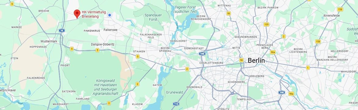 Messe Berlin Karte - Standort HK Vermietung Brieselang