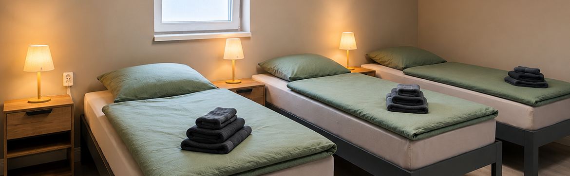 Modernes Dreibettzimmer  Messe Berlin